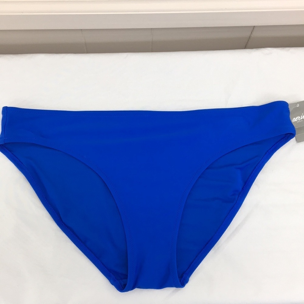 Aerie Bikini Bottoms High Cut Blue and Red Bundle of 2 Size L NEW With Tags - Picture 6 of 8